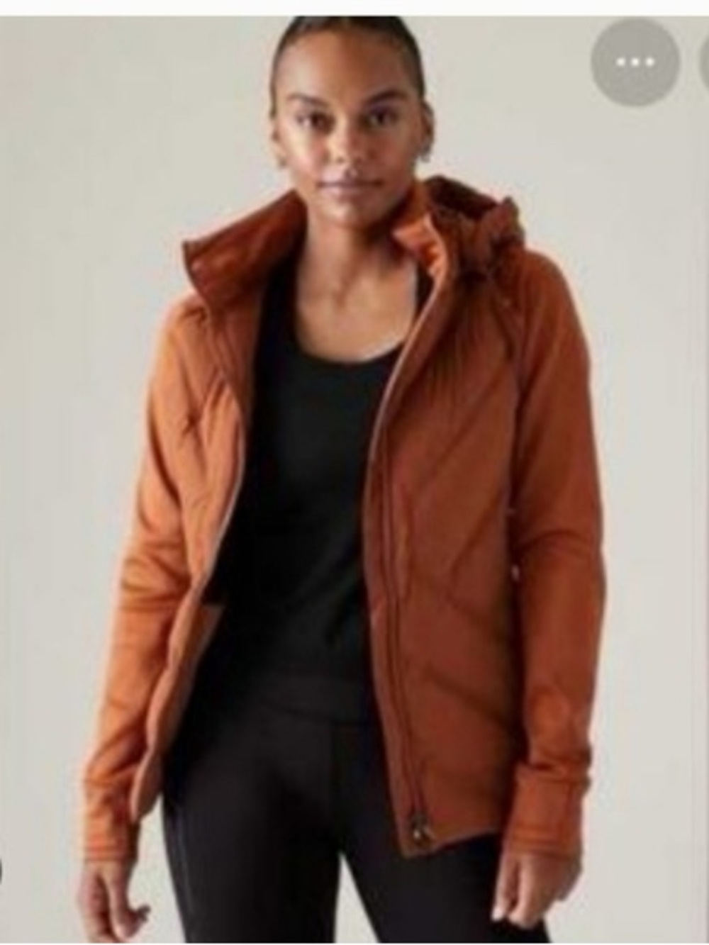 Athleta Inlet Rust Orange Puffer